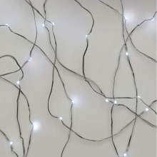 LED Karácsonyi kültéri lánc 100xLED/15m IP44 hideg fehér