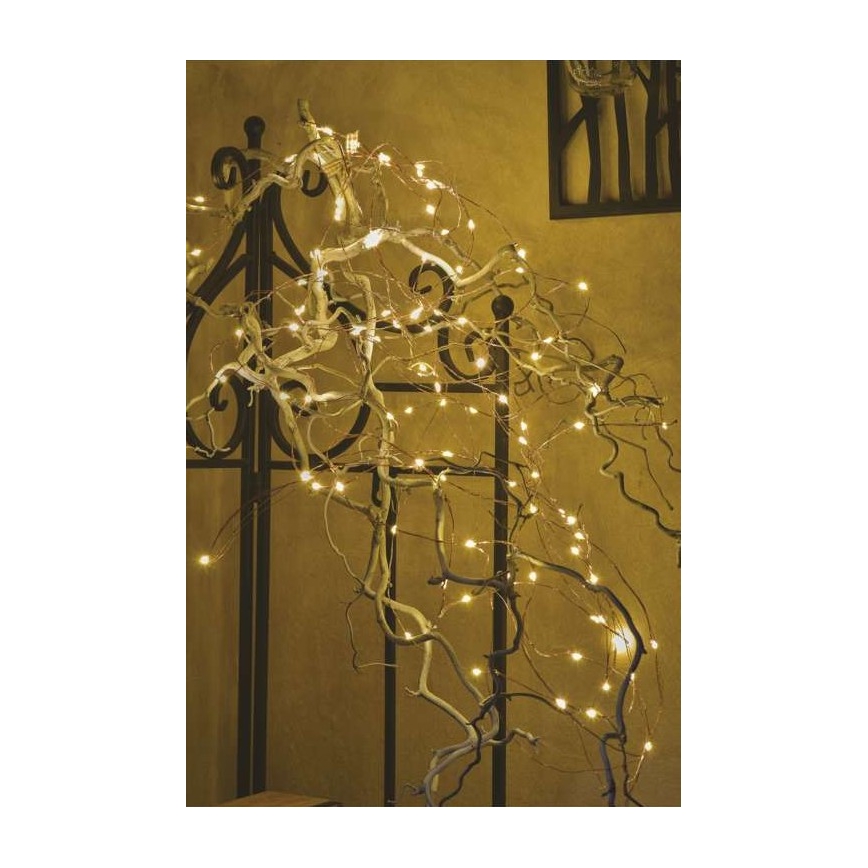 LED Karácsonyi kültéri lánc 100xLED/15m IP44 meleg fehér