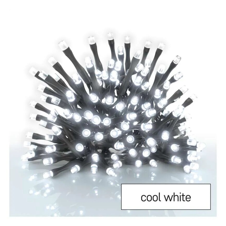 LED Karácsonyi kültéri lánc 120xLED/3xAA 8,9m IP44 hideg fehér