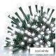 LED Karácsonyi kültéri lánc 120xLED/8 mód 17m IP44 hideg fehér