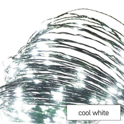LED Karácsonyi kültéri lánc 150xLED/20m IP44 hideg fehér