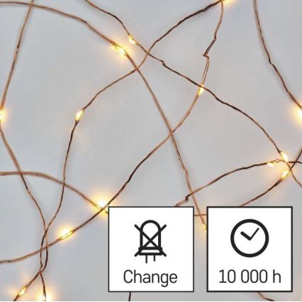 LED Karácsonyi kültéri lánc 150xLED/20m IP44 meleg fehér