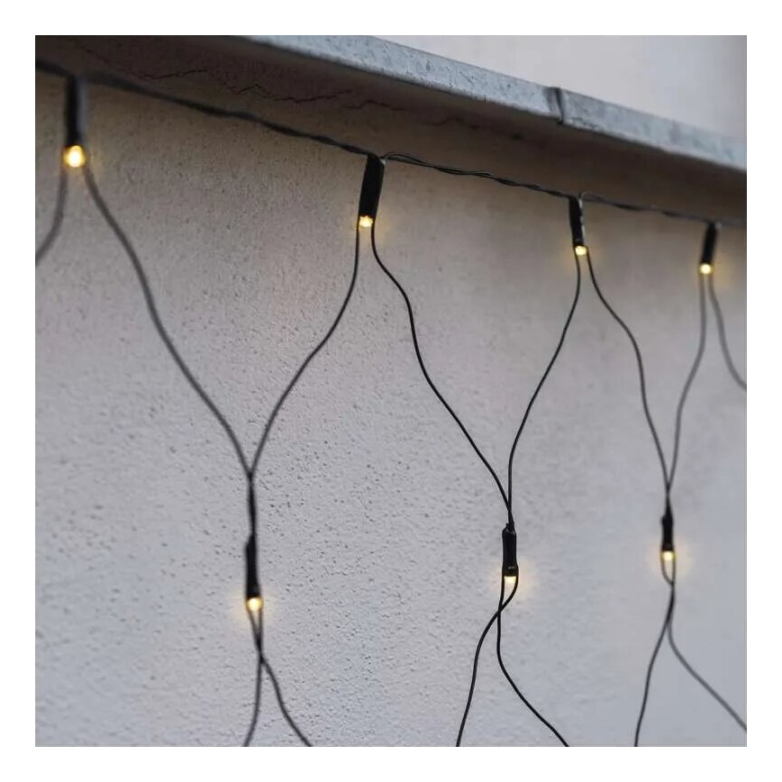 LED Karácsonyi kültéri lánc 160xLED/2x1,5m IP44 meleg fehér
