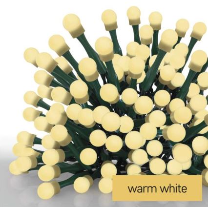 LED Karácsonyi kültéri lánc 200xLED/25m IP44 meleg fehér