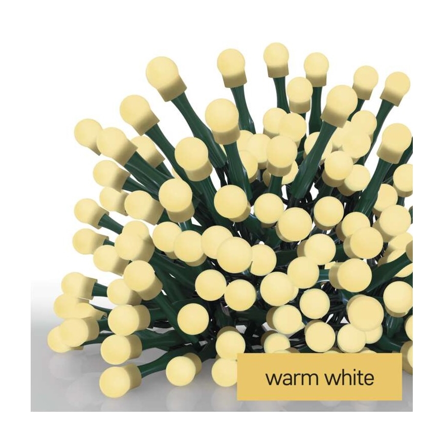 LED Karácsonyi kültéri lánc 200xLED/25m IP44 meleg fehér