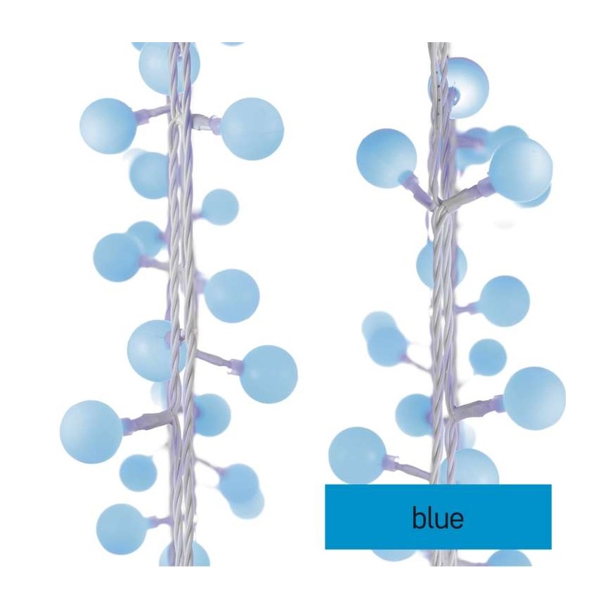 LED Karácsonyi kültéri lánc 40xLED/9m IP44 kék