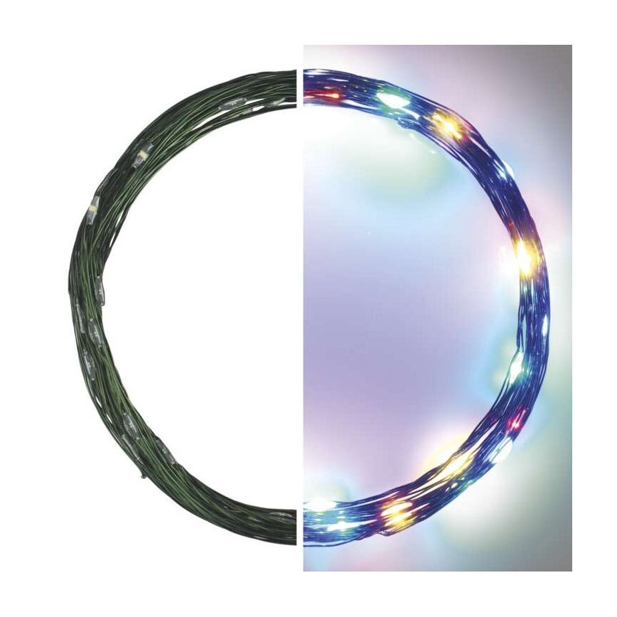 LED Karácsonyi kültéri lánc 40xLED/9m IP44 többszínű