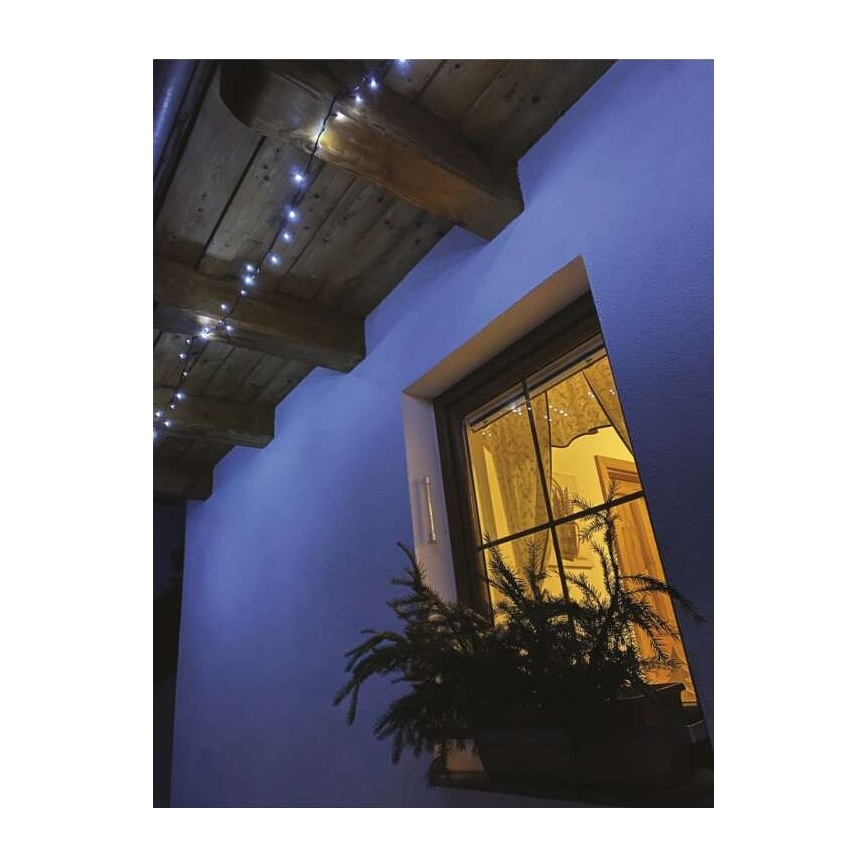 LED Karácsonyi kültéri lánc 500xLED/55m IP44 hideg fehér