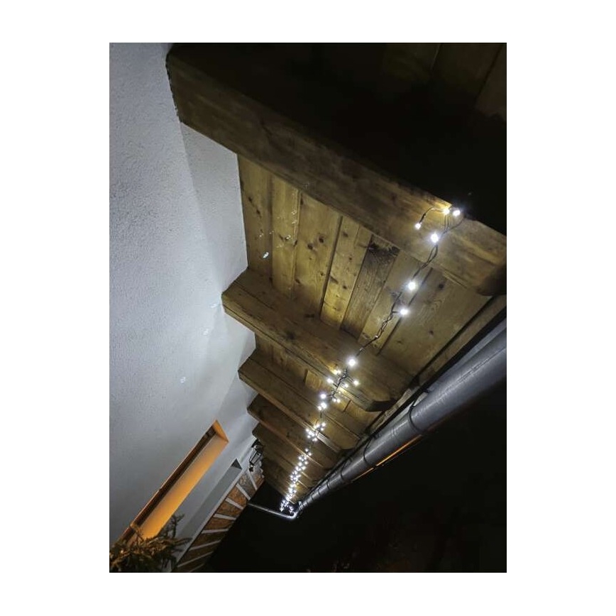 LED Karácsonyi kültéri lánc 500xLED/55m IP44 hideg fehér