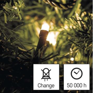 LED Karácsonyi kültéri lánc 500xLED/55m IP44 meleg fehér
