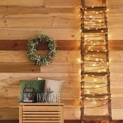 LED Karácsonyi kültéri lánc 50xLED/5m IP44 meleg fehér