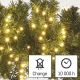 LED Karácsonyi kültéri lánc 600xLED/17m IP44 meleg fehér