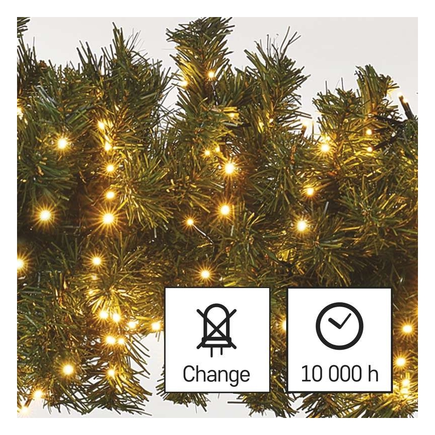 LED Karácsonyi kültéri lánc 600xLED/17m IP44 vintage