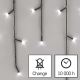 LED Karácsonyi kültéri lánc 600xLED/8 mód 15m IP44  hideg fehér