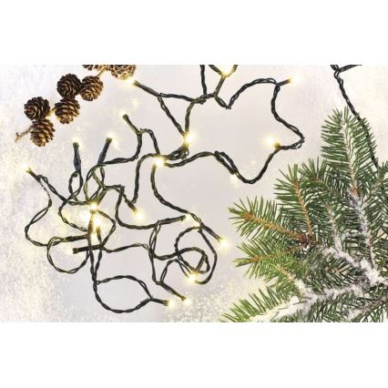 LED Karácsonyi kültéri lánc 80xLED/13m IP44 meleg fehér