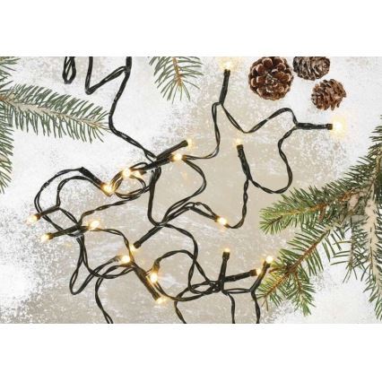 LED Karácsonyi kültéri lánc 80xLED/13m IP44 vintage