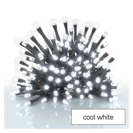 LED Karácsonyi kültéri lánc 80xLED/3xAA 6,1m IP44 hideg fehér