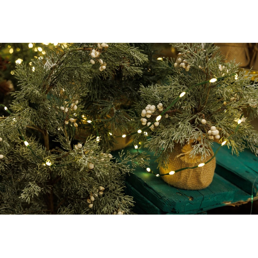 LED Karácsonyi kültéri lánc LINE 700xLED/8 funkció 40 m IP44 meleg fehér