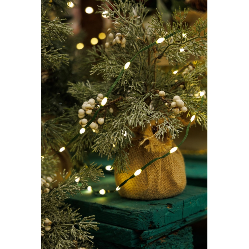 LED Karácsonyi kültéri lánc LINE 700xLED/8 funkció 40 m IP44 meleg fehér