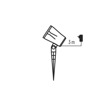 LED Karácsonyi kültéri projektor LED/3,6W/230V IP44 hideg fehér