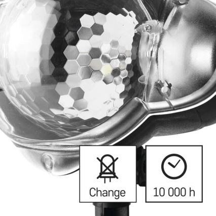 LED karácsonyi kültéri projektor LED/4W/230V IP44 hideg fehér