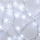 LED Karácsonyi lánc 100xLED/3xAA 2,7 m hideg fehér