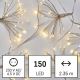 LED Karácsonyi lánc 150xLED/5,35m meleg fehér