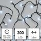 LED Karácsonyi lánc 200xLED/11,5m hideg fehér