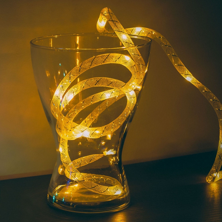 LED Karácsonyi lánc 20xLED 2,3m meleg fehér