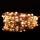 LED Karácsonyi lánc 5,4 m 50xLED/3xAA 2700K