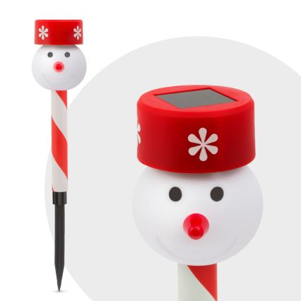 LED Karácsonyi napelemes lámpa 1xLED/1,2V IP44 hóember