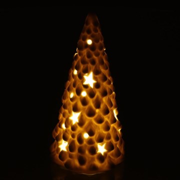 LED Karácsonyi porcelán dekoráció LED/3xLR44 fa