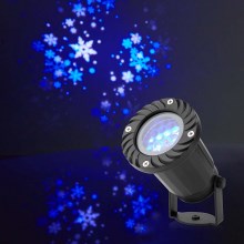 LED Karácsonyi szabadtéri hópehely projektor 5W/230V IP44