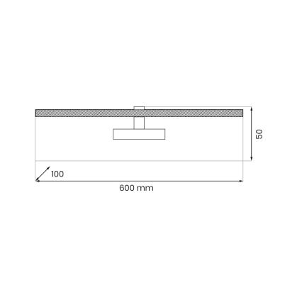 LED Képmegvilágító PRADO LED/11W/230V fekete