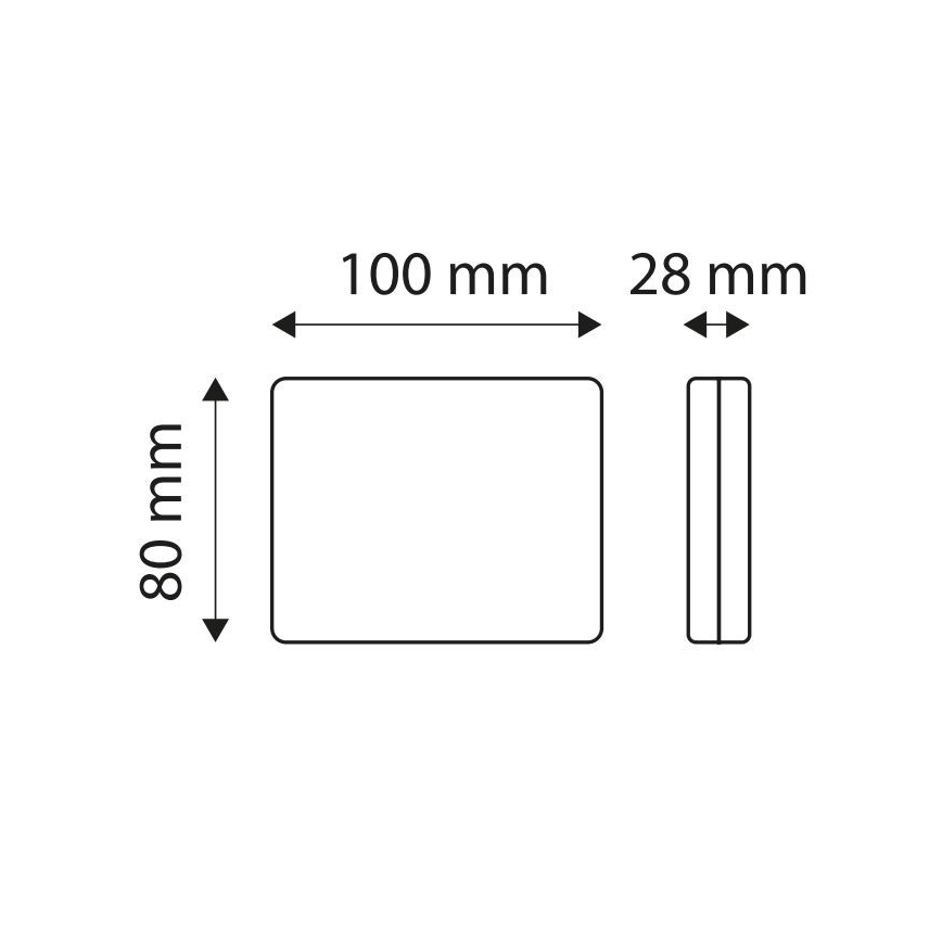 LED ködlámpa SINGLE LED / 1,9W / 12V IP67 piros