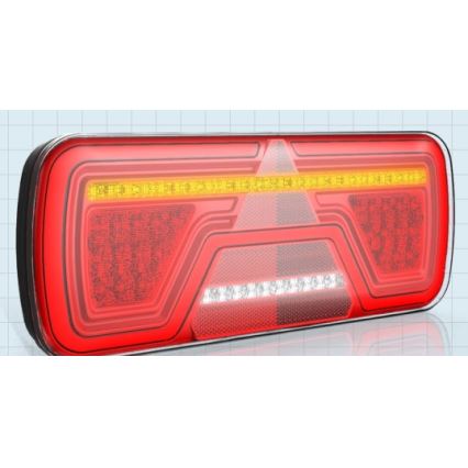 LED Kombinált lámpa dinamikus irányjelzővel LED/10-30V IP67 jobb