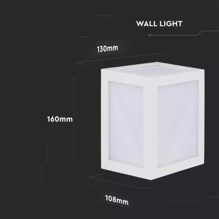 LED Küléri fali lámpa  1xLED/12W/230V 3000K IP65
