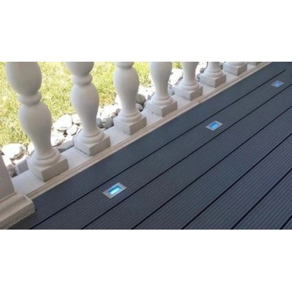 LED Kültéri beépített lámpa EASY CONNECT LED/2W/230V kék IP67 négyszögletes