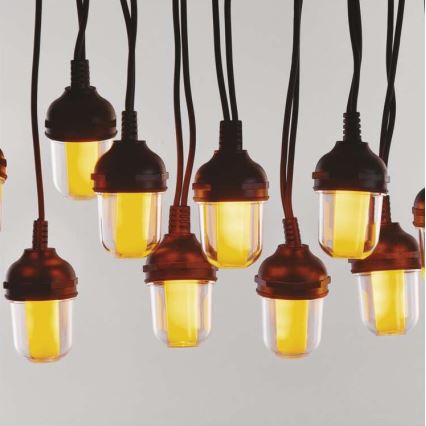 LED kültéri dekorációs fényfüzér 100xLED/9,5m IP44