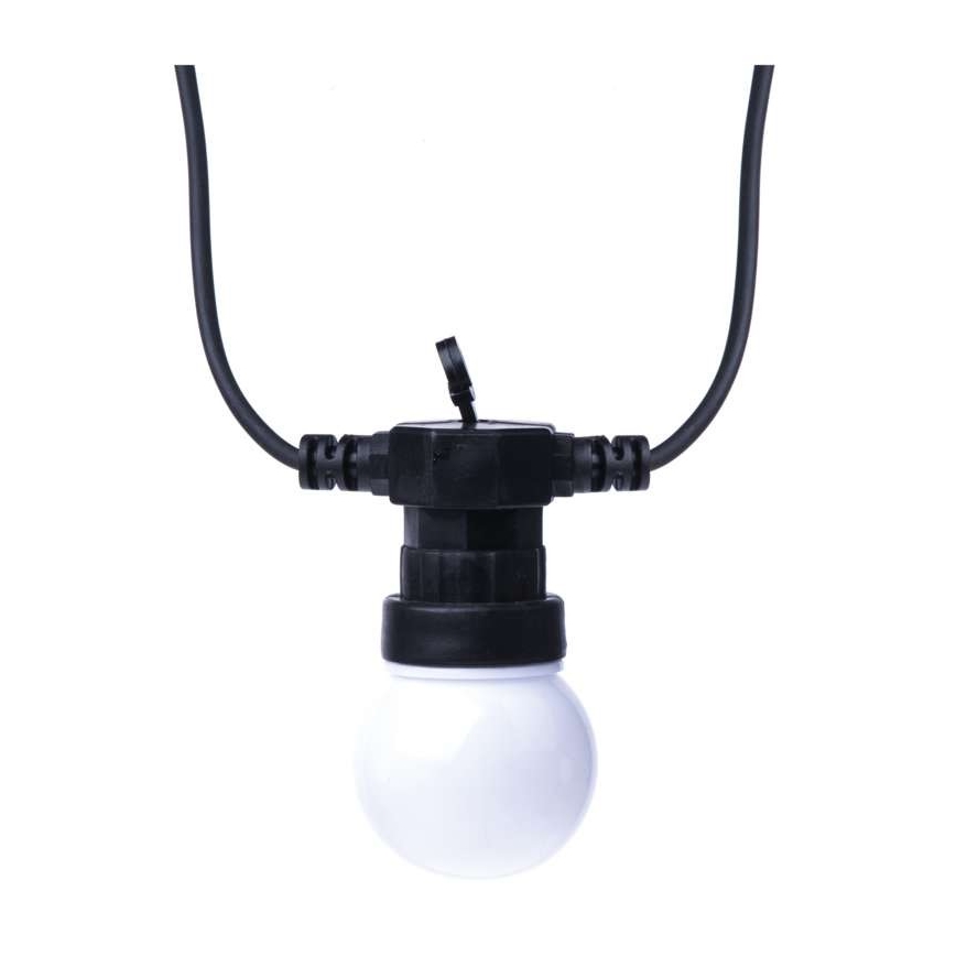 LED kültéri dekorációs fényfüzér 10xLED/10m IP44 fehér