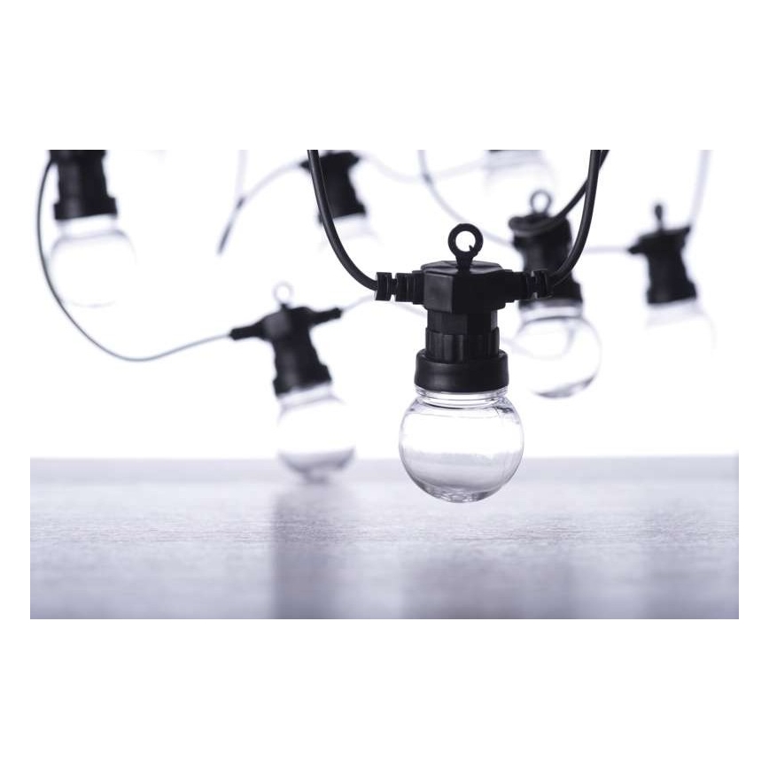 LED kültéri dekorációs füzér 50xLED/10m IP44 átlátszó