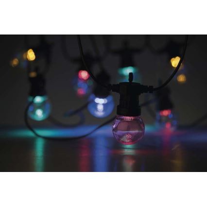 LED kültéri dekorációs füzér 50xLED/10m IP44 átlátszó
