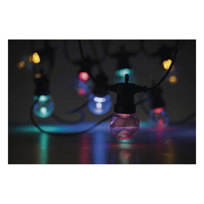 LED kültéri dekorációs füzér 50xLED/10m IP44 átlátszó