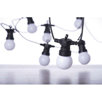 LED Kültéri dekorációs lánc 50xLED/10m IP44 fehér