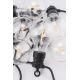 LED Kültéri dekoratív lánc 10xA60 7,5m IP44 meleg fehér
