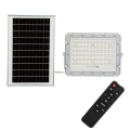 LED kültéri dimmelhető napelemes reflektor LED/15W/3,2V IP65 6400K fehér + távirányítás