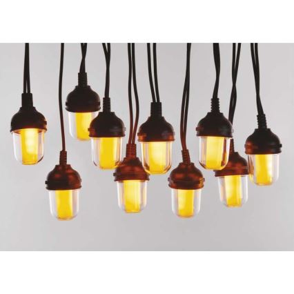 LED kültéri díszfüzér 100xLED/9,5m IP44