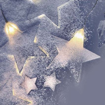 LED  kültéri égősor 8xLED/5,84m IP44 csillagok