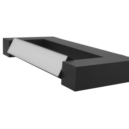 LED Rugalmas Kültéri fali lámpa 2xLED/16W/230V IP54 90 cm fekete