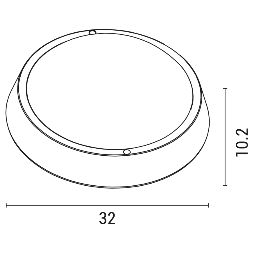 LED Kültéri fali lámpa BULKHEAD LED/30W/230V 4000K IP54 fehér